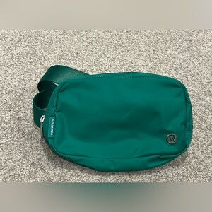 Green Lululemon belt bag